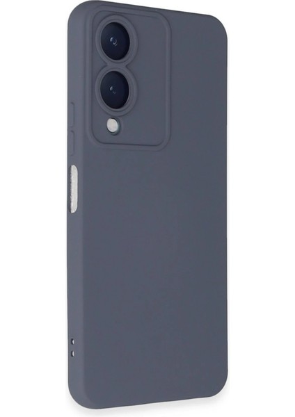 Newface Vivo Y17S Kılıf Nano Içi Kadife Silikon - Gri fiyatları