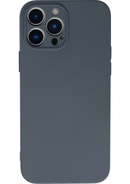 Newface iPhone 13 Pro Kılıf Nano Içi Kadife Silikon - Gri