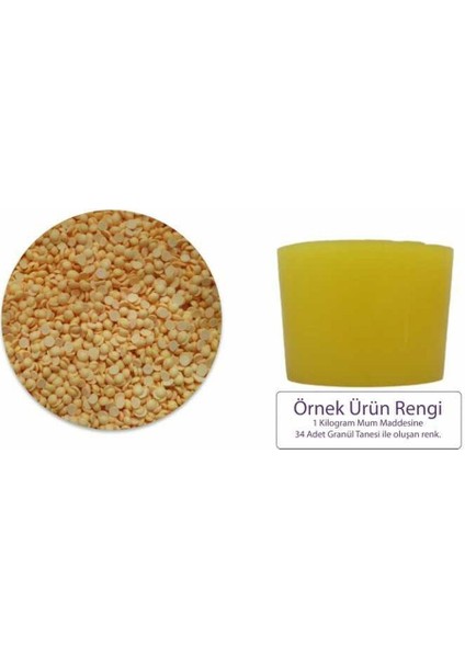 Sarı Mum Boyası 5 gr - Granül Mum Boyası