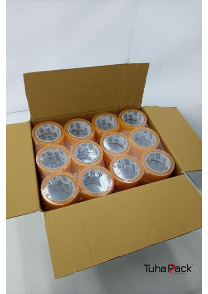 Akrilik Koli Bandı 45MM x 100M Bal Rengi (6 Adet) - Kopmayan Güçlü Koli Bandı fırsatları