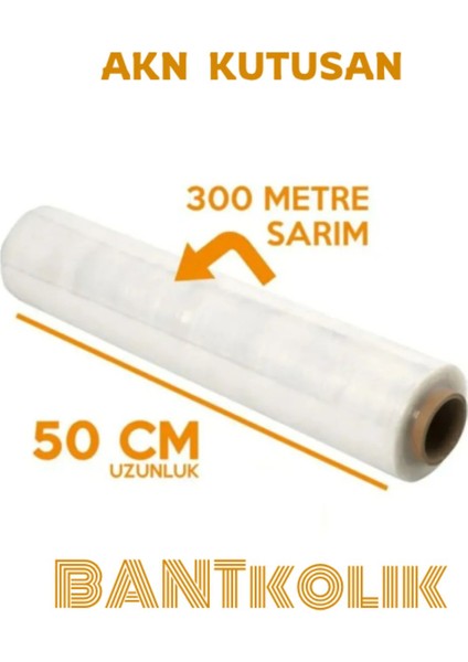 Palet Streç Film 17 Micron 300 Metre ( 1 Adet )
