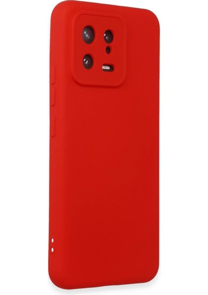 Newface Xiaomi Mi 13 Kılıf Nano Içi Kadife Silikon - Kırmızı fiyatları