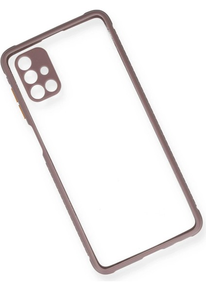 Newface Samsung Galaxy M51 Kılıf Miami Şeffaf Silikon - Açık Mor modelleri