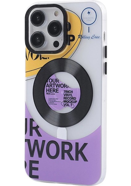 Newface iPhone 14 Pro Kılıf Apollo Magneticsafe Desenli Kapak - Apollo Şeffaf - 6