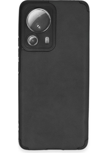 Newface Xiaomi Mi 13 Lite Kılıf Loop Deri Silikon - Siyah