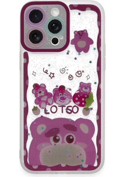 Newface iPhone 14 Pro Kılıf Sweet Desenli Silikon Kapak - Pembe