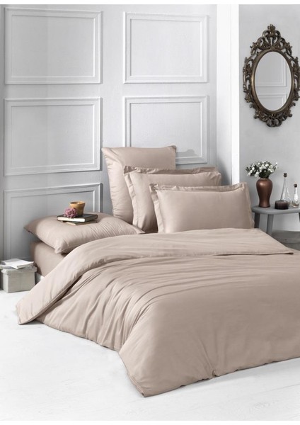 Saten Nevresim Takımı Tek Kişilik Sütlü -160X220 fiyatları