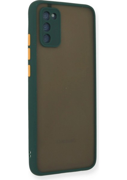 Newface Samsung Galaxy A03S Kılıf Montreal Silikon Kapak - Yeşil