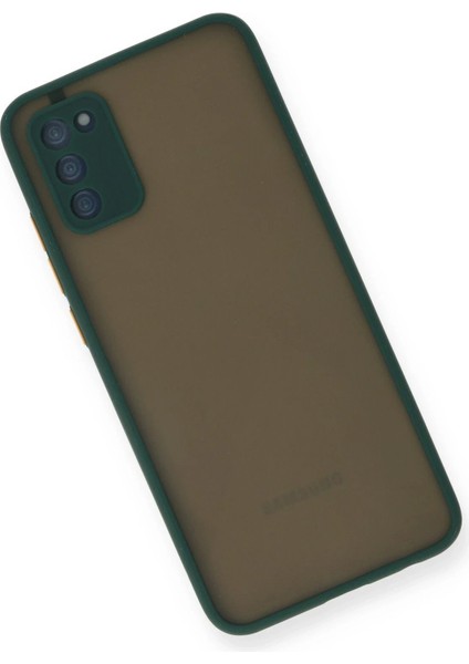 Newface Samsung Galaxy A03S Kılıf Montreal Silikon Kapak - Yeşil