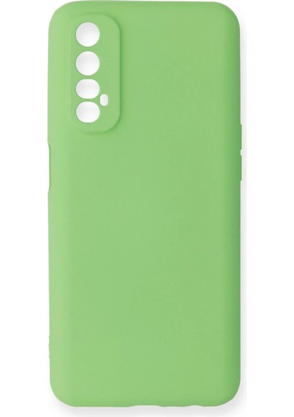 Newface Realme 7 Kılıf First Silikon - Yeşil