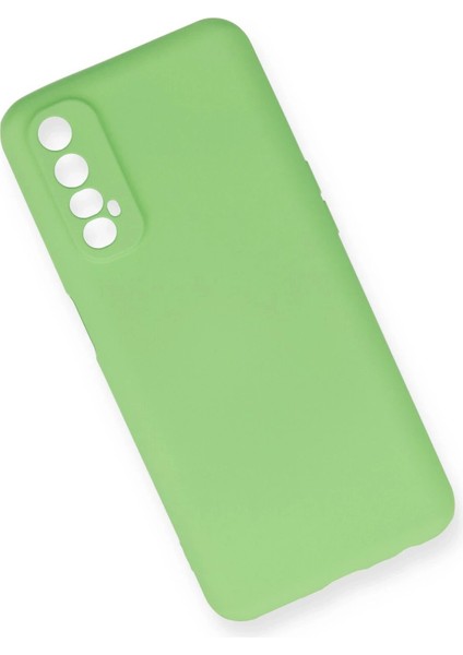 Newface Realme 7 Kılıf First Silikon - Yeşil modelleri