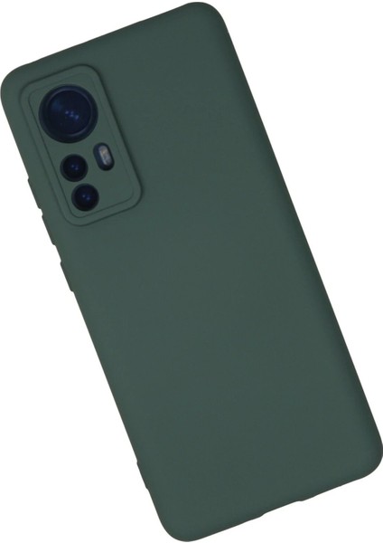 Newface Xiaomi Mi 12 Kılıf Nano Içi Kadife Silikon - Koyu Yeşil fiyatları