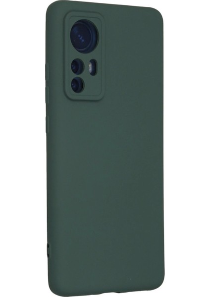 Newface Xiaomi Mi 12 Kılıf Nano Içi Kadife Silikon - Koyu Yeşil modelleri