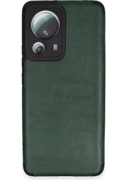 Newface Xiaomi Mi 13 Lite Kılıf Loop Deri Silikon - Yeşil