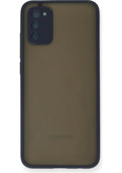 Newface Samsung Galaxy A03S Kılıf Montreal Silikon Kapak - Lacivert
