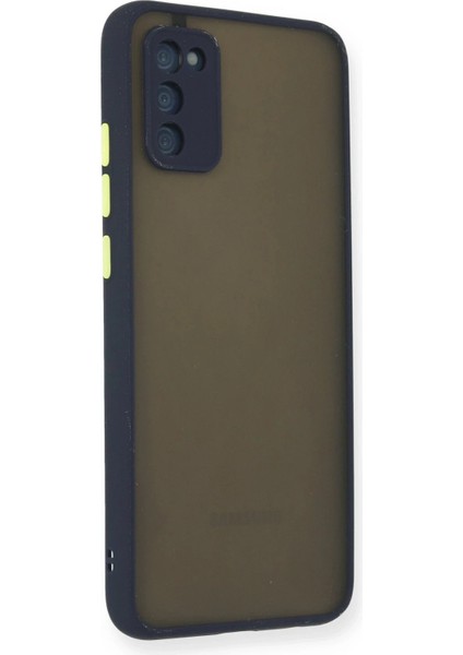 Newface Samsung Galaxy A03S Kılıf Montreal Silikon Kapak - Lacivert