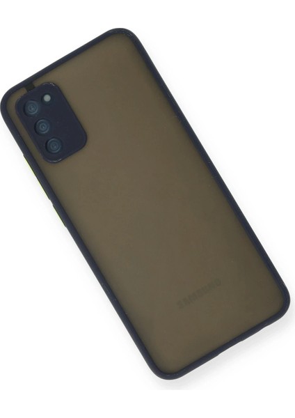 Newface Samsung Galaxy A03S Kılıf Montreal Silikon Kapak - Lacivert