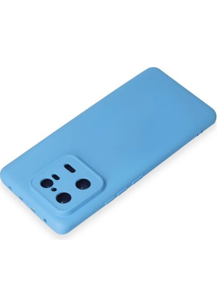 Newface Xiaomi Mi 13 Pro Kılıf Nano Içi Kadife Silikon - Mavi modelleri