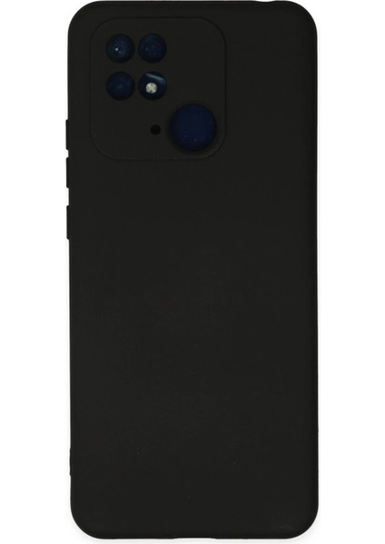 Newface Xiaomi Redmi 10C Kılıf Nano Içi Kadife Silikon - Siyah
