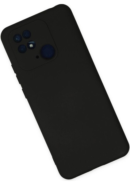 Newface Xiaomi Redmi 10C Kılıf Nano Içi Kadife Silikon - Siyah