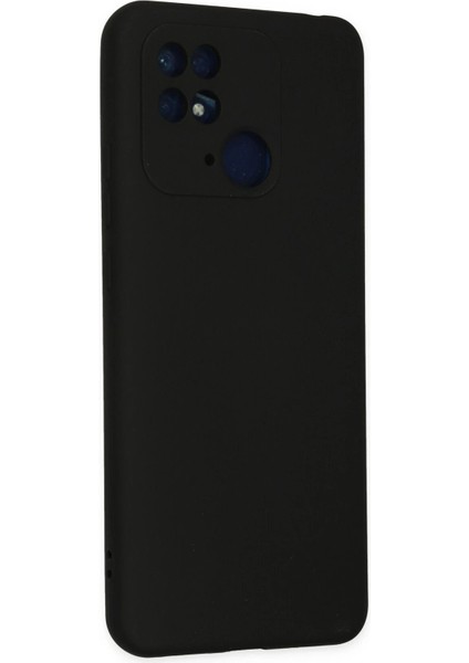 Newface Xiaomi Redmi 10C Kılıf Nano Içi Kadife Silikon - Siyah