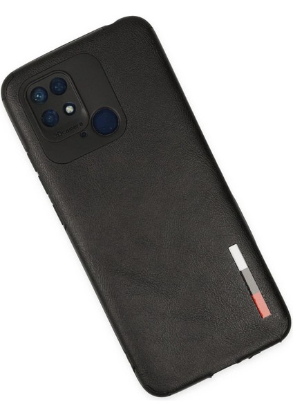Newface Xiaomi Redmi 10C Kılıf Loop Deri Silikon - Siyah