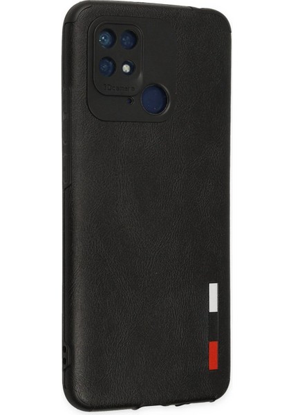 Newface Xiaomi Redmi 10C Kılıf Loop Deri Silikon - Siyah