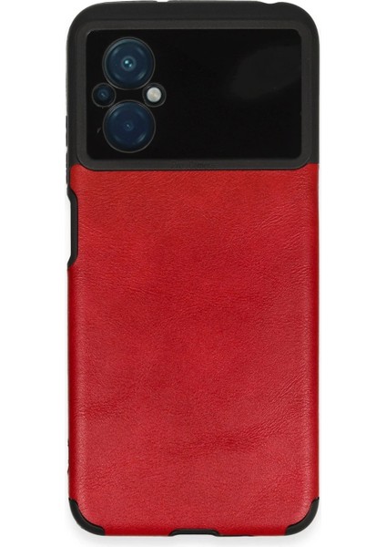 Newface Xiaomi Poco M5 Kılıf Loop Deri Silikon - Kırmızı