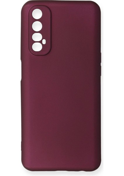 Newface Realme 7 Kılıf First Silikon - Mürdüm