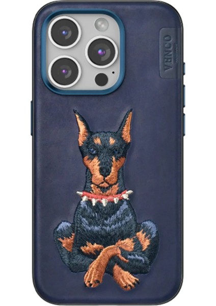 Venco iPhone 15 Pro Max Perma Desenli Kapak - Lacivert