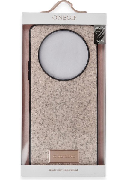 Onegif Xiaomi Redmi A3 4g Bright Simli Kapak - Gold modelleri
