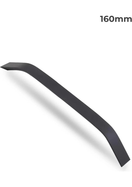 160 mm Yeni Şahin Metal Kulp Mat Siyah Mobilya Dolap Kapak Çekmece Kulpu