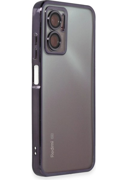 Newface Xiaomi Redmi Note 11E Kılıf Razer Lensli Silikon - Mor fiyatları