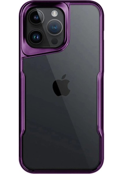 Newface iPhone 14 Pro Max Kılıf Boyi Silikon Kapak - Derin Mor
