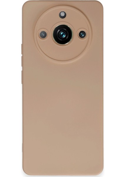 Newface Realme 11 Pro Kılıf Nano Içi Kadife Silikon - Pudra