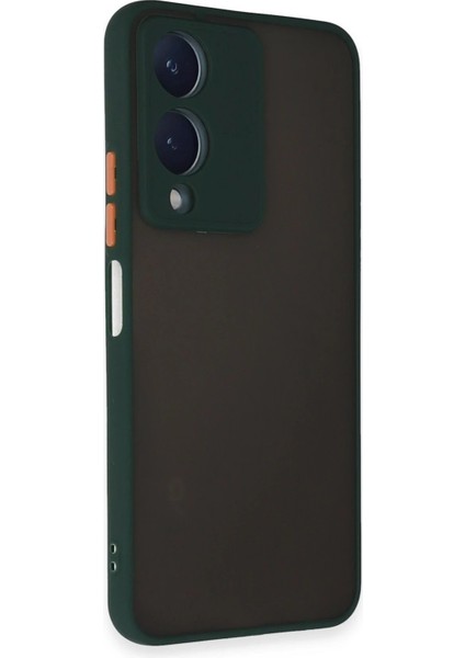 Newface Vivo Y17S Kılıf Montreal Silikon Kapak - Yeşil fiyatları