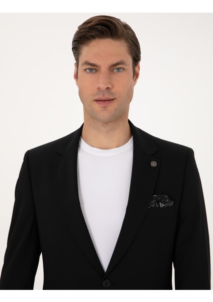 Erkek Siyah Slim Fit Takım Elbise 50317643-VR046 fiyatları