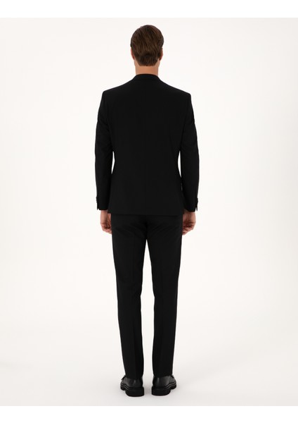 Erkek Siyah Slim Fit Takım Elbise 50317643-VR046 indirimleri