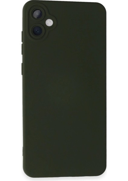 Newface Samsung Galaxy A05 Kılıf Nano Içi Kadife Silikon - Koyu Yeşil