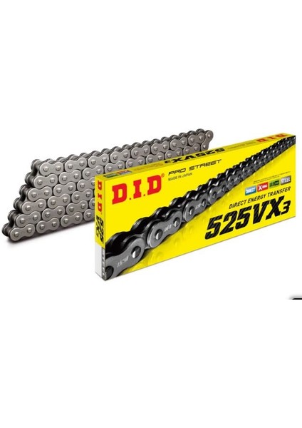 D.ı.d 525VX3 120 Bakla Zincir (Çelik)