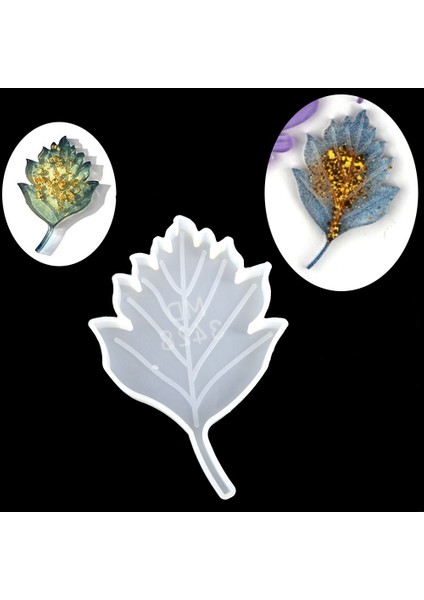 Reçine Epoksi Bardak Altı Yaprak Model -KOD:355