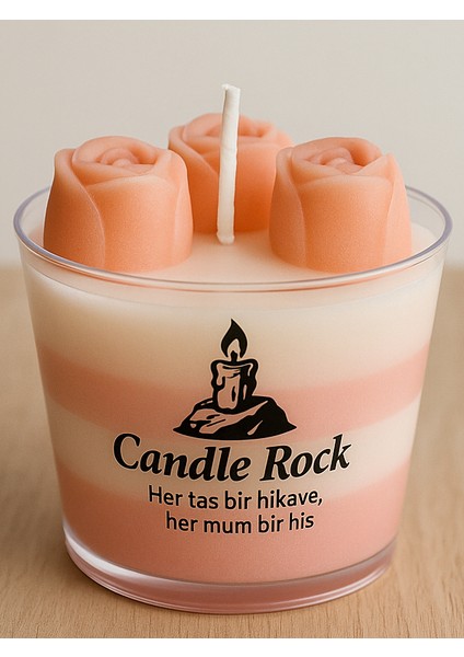 Gül Fısıltısı Mum Aromatik Kokulu