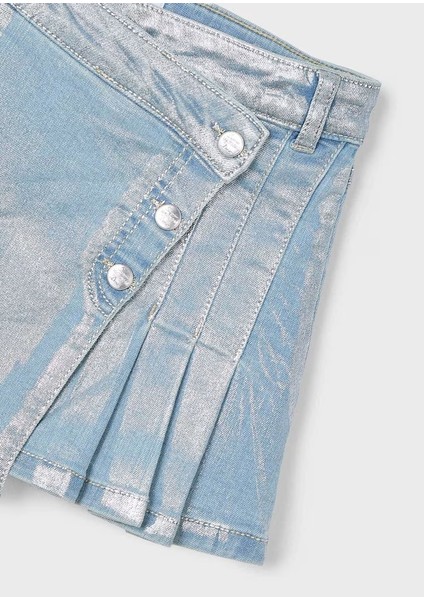 Kız Çocuk Pile Detaylı Jean Etek 3902 indirimleri