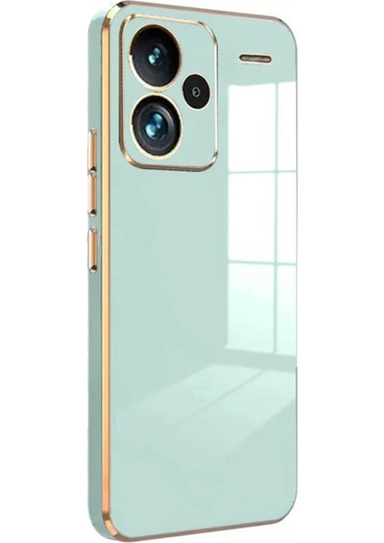 Newface Xiaomi Redmi Note 13 Pro Plus Kılıf Volet Silikon - Açık Yeşil