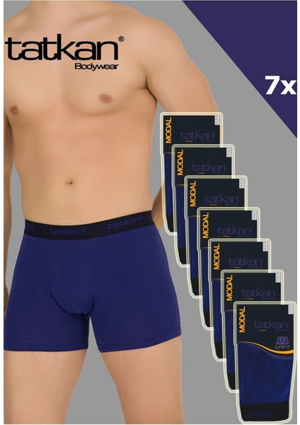 Tatkan 7'li Erkek Penye Modal Boxershort