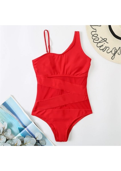 Beyaz Tül Detaylı Kadın Tek Omuz Bodysuit Toparlayıcı Mayo fiyatları