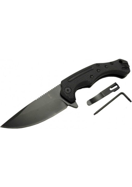 Zero Error 7-12 Black Çakı 22 cm Manuel, Kemerlikli