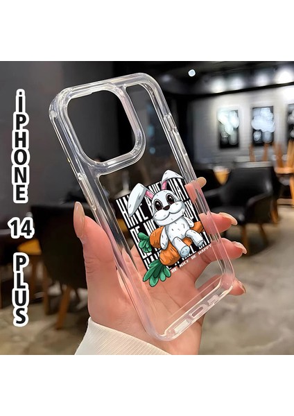 Iphone 14 Plustavşan Baskılı Telefon Kılıfı