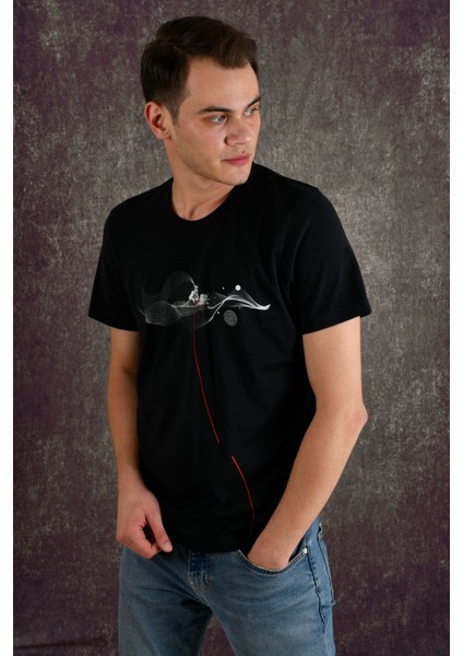Fisherman Erkek Baskılı T-Shirt fırsatları