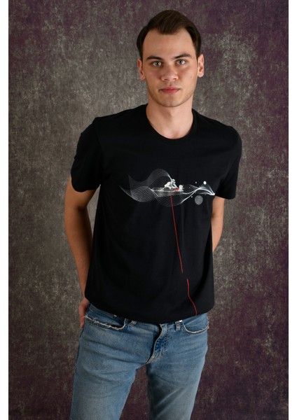 Fisherman Erkek Baskılı T-Shirt indirimleri